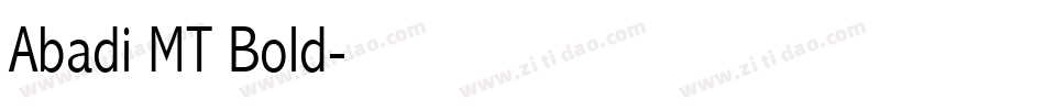 Abadi MT Bold字体转换